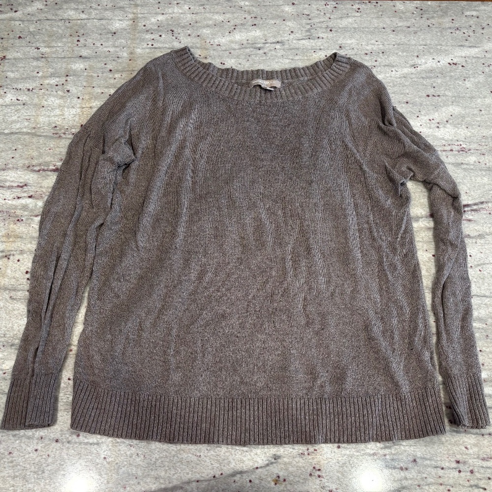 Banana Republic Womens Scoop Neck Sweater - Light Brown Size L